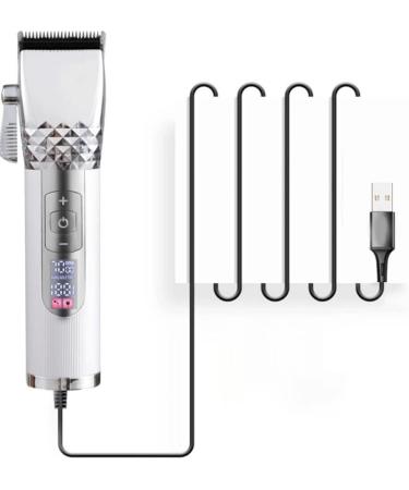 BLASHRD Professional Hair Trimmer Men Rechargeable Hair Trimmer Metal Liquid Crystal Digital Display HairTrimmer Silver - Buy Online on SooperMarket.com