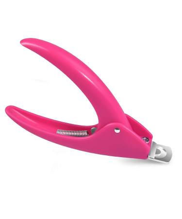 Acrylic Nail Clipper,MORGLES Acrylic Nail Cutter Fake Nail Clippers False Nails Cutter Nail Tip Clipper Artificial Nail Clipper Nail Tip Trimmer for Artificial Nail Art Manicure Tools Pink