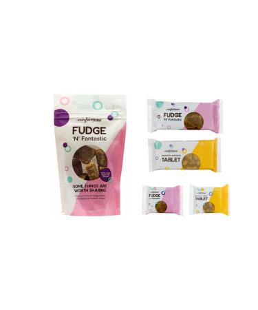 Handmade Traditional Scottish Tablet & Fudge Selection Box - Fudge 'n' Fantastic Irresistibly Indulgent Tablet - Artisanal Premium Quality Scottish Favourite Creamy Gift idea Christmas