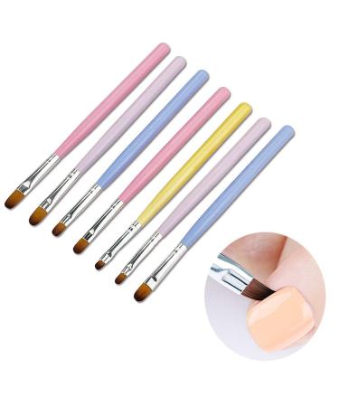 7-Piece Nail Brush Set | Gel & UV Gel Brushes for Acrylic Nail Art | Perfect for Stunning Designs - Buy Online on SooperMarket.com