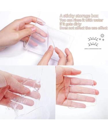 Portable Dust-Proof Transparent False Eyelash Adhesive Storage Box - Ideal for Travel & Daily Use - Buy Online on SooperMarket.com