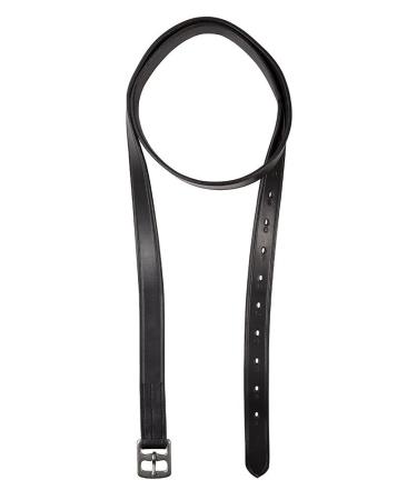 PFIFF leather stirrup leathers black 120cm