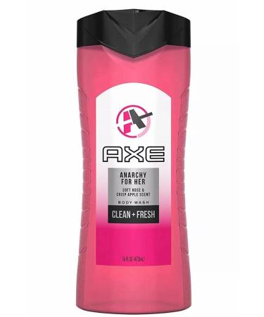 AXE Body Wash for Her Anarchy 16oz - Pack of 4 | Long-lasting Fragrance | Hydrating Formula - Buy Online on SooperMarket.com