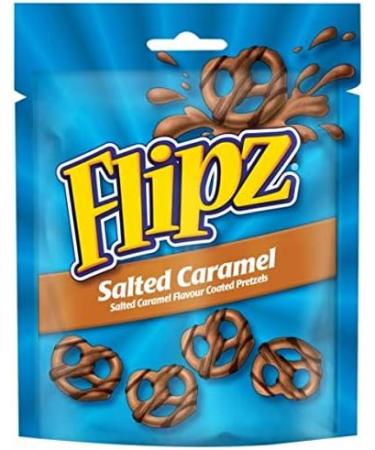 Flipz Coated Pretzels Gift Selection - Milk Chocolate, Cookies & Cream, Salted Caramel - 3 x 90g Bags - Perfect Picnic & Party Treat or Thank You Gift! Flippin' Awesome! - Buy Online on SooperMarket.com