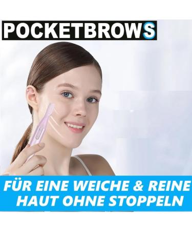 POCKETBROWS Electric Eyebrow Trimmer & Razor - Ultimate Precision Hair Removal - Buy Online on SooperMarket.com
