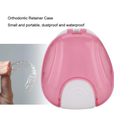 Portable Slim Orthodontic Mouth Protection Case - Waterproof Storage Container for Adults (Pink) | International Shipping - Buy Online on SooperMarket.com