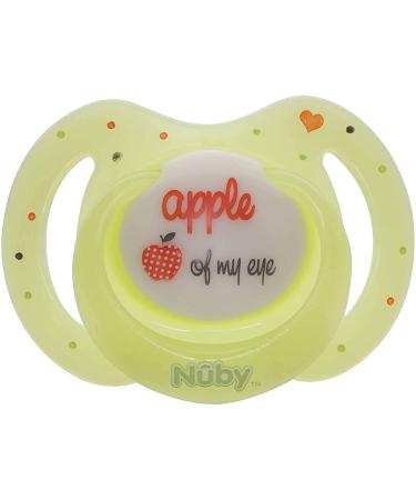Glow in the Dark Silicone Bow Tie Baby Pacifiers - BPA Free Oval 2 Pack - Buy Online on SooperMarket.com