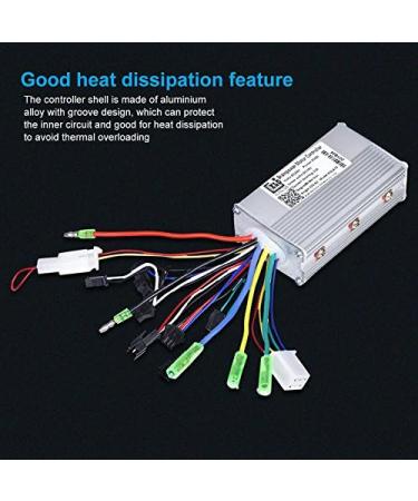 Aluminium Alloy E-Bike Brushless Controller - 24V 350W for Steady Speed & Sensitive Braking Control - Buy Online on SooperMarket.com