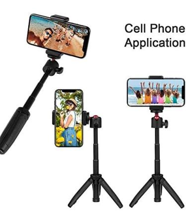 Extendable Selfie Stick Mini Tripod 2 in 1 for GoPro, AKASO Action Cameras | Portable Vlog Tripod - Buy Online on SooperMarket.com