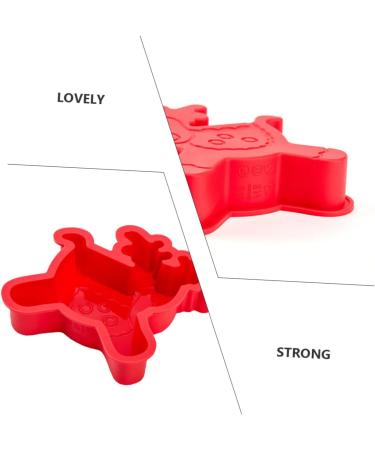 Abaodam 4 Pcs Baking Mold Candy Mold Holiday Cookie Molds Wax Baking Silicone Mold Cake Mold Child Chocolate - Buy Online on SooperMarket.com