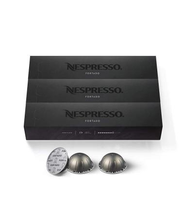 Nespresso VertuoLine Coffee Capsules Fortado 30 Count Fortado 30 Capsules 30 Count (Pack of 1)