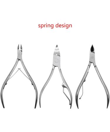 Cuticle Scissors Stainless Steel Manicure Pedicure Tools Dead Skin Scissor Nipper Golden/Silver/Rainbow Silver F - Buy Online on SooperMarket.com