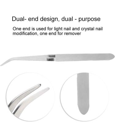 LANTRO JS Nail Art Tweezers Stainless Steel Gel Nail Acrylic Nails Shaping Tweezer Clip Nail Art Tool Pick-up Nail Art Nail Pincher Tweezers Tool - Buy Online on SooperMarket.com