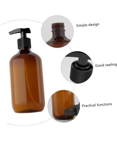 FRCOLOR 15 Pcs Lotion Press Bottle Travel Body Wash Lotion Pump Bottles Dispenser Travel Shampoo 500ml Travel Container Plastic Pump Bottle Travel Lotion Liquid Pump Emulsion The Pet Brownx3pcs 19.5x6.4cmx3pcs - Buy Online on SooperMarket.com