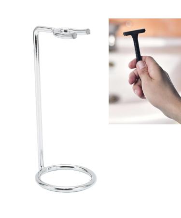 Premium Stainless Steel Safety Razor Stand | Non-Slip Base & Shaving Brush Holder | Ideal for Home & Travel - International Shipping - Buy Online on SooperMarket.com