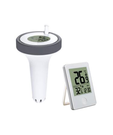 Dechoga floating pool thermometer water temperature thermometer radio pool thermometer pool sensor Floating thermometer with digital interior temperature recipient for aquarium spa fish pond etc.