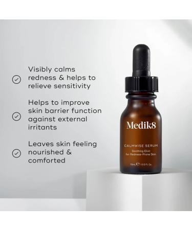 Medik8 Calmwise Serum - Soothing Elixir for Redness-Prone Skin - Visibly Calms Redness & Helps to Relieve Sensitivity - 15ml - Buy Online on SooperMarket.com