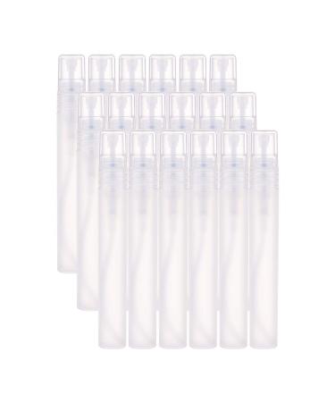 BENECREAT 24 Sack 10ml Mini Travel spray bottles White refillable atomizable atomizer plastic bottle with spray head for travel lotion perfume white 10ml/0.34oz