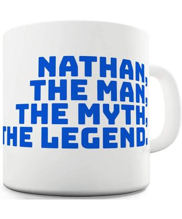 Berry Prints 11 OZ Personalised The Man The Myth The Legend Coffee Mugs for Tea Hot Chocolate - Ceramic Cups for Valentine Birthday Gift Home and Office