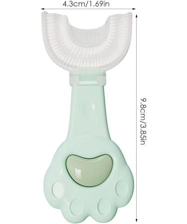 All Rounded U Shape Toothbrush | Manual U Shaped Toothbrush - Cute Cartoon Whitening Toothbrush Teeth Cleaning Design for Kids Ages 2-6 Ssxx Green 1 count (Pack of 1) - Buy Online on SooperMarket.com