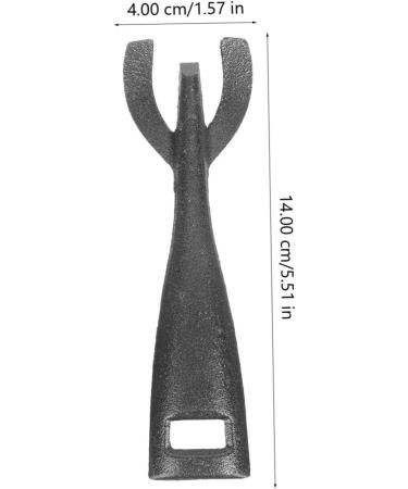 OFFSCH Steak Plate Fork Toaster Oven Pan Stainless Steel Frying Pan Metal Cooking Utensils Bowl Gripper Fajita Skillet Clip Stainless Frying Pan BBQ Clamps Cookware Holder BBQ Clips Black - Buy Online on SooperMarket.com
