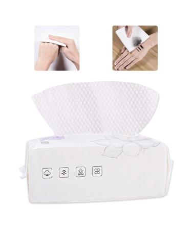 100PCS Disposable Face Towels - Facial Cleansing Tissue & Makeup Remover Cotton Wipes | Fast International Shipping - Buy Online on SooperMarket.com
