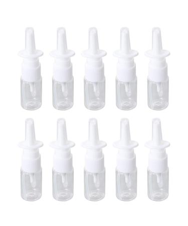 Artibetter 10 pieces of empty nasal spray bottle Refillable atomizable atomizable spray bottle brown las for make-up water perfume essential oils 10 ml