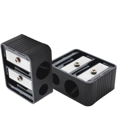 Professional Double Hole Cosmetic Pencil Sharpener for Eyebrow Lip Liner & Eyeliner | Essential Makeup Tool for School & Office Supplies - Buy Online on SooperMarket.com