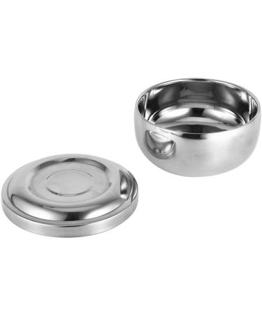 Natudeco Men's Wet Shave Soap Shell | Silver Metal Shaving Shell with Lid | Perfect for Soap Cream & Foam Shaving - Buy Online on SooperMarket.com