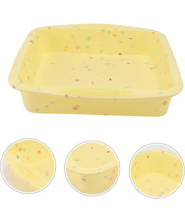 IMIKEYA 3 Pcs Cake Mold Roasting Pan Baking Pans Cupcakes Cupcake Pans Silicone Baking Molds Silicone Mold Silicone Baking Pan Non-Stick Baking Mold Silicone Bakeware Oven Silica Gel Fudge 26.5x24.5cmx3pcs Yellowx3pcs - Buy Online on SooperMarket.com