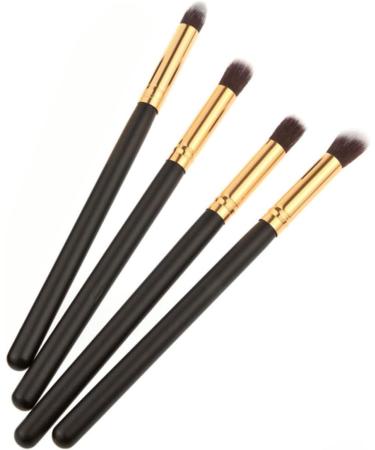 Baluue 12 Pcs Eye Make-up Brush Kit Concealer Brushes Cream Eyeshadow Glitter Eyeshadow Foundation Makeup mediumx3pcs Black+goldx3pcs - Buy Online on SooperMarket.com