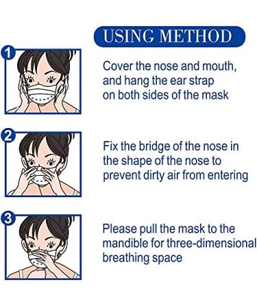 100 Pcs Black Disposable Face Masks - 3 Ply Protective Masks - Buy Online on SooperMarket.com