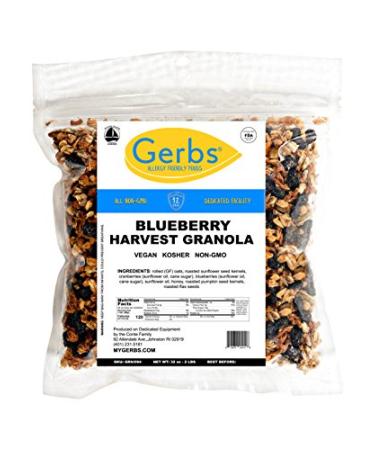 GERBS Dried Blueberry Harvest Granola - 32oz Allergy-Free, Non-GMO Snack - Buy Online on SooperMarket.com