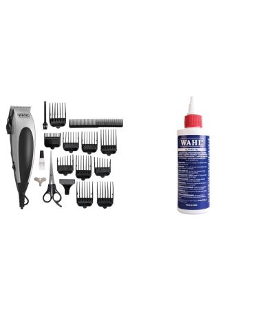 Wahl Vogue Corded Hair Clipper Hair Clippers Male Grooming Kit Mains Powered Clipping Precision Cutting Blades & Clipper Oil Blade Oil for Hair Clippers 250 ml Wahl Hair Clipper + Clipper Oil