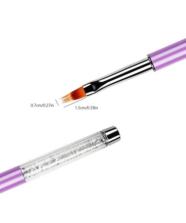 Professional UV Gel Nail Ombre Brush - Nylon Hair with Rhinestone Handle | Top Nail Art Tool for Beautiful Designs - Buy Online on SooperMarket.com