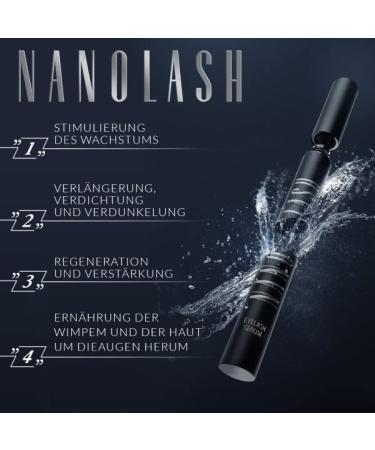 Nanolash Eyelash Growth Serum 3ml for Long & Luscious Eyelashes and Eyebrows - Buy Online on SooperMarket.com