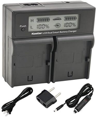 Kastar BPU60 Smart LCD Dual Fast Charger for Sony BP-U60 & PMW Series Cameras - Replacement Charger for PMW-100, PMW-200, PMW-EX3 & More - Buy Online on SooperMarket.com