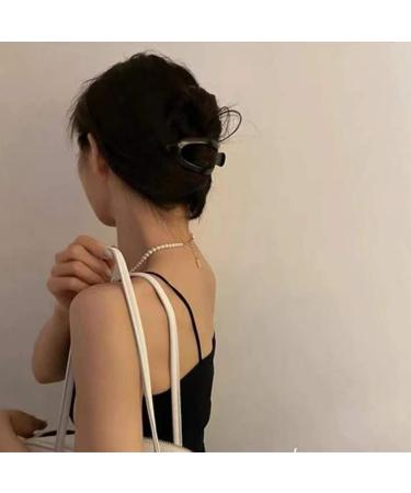 Lay Down Claw Clip Hair Clips for Women - 2Pcs Styling Accessories for Thick Thin Hair, No Slip Grip Jaw Clips - French Banana Barrettes - Buy Online on SooperMarket.com