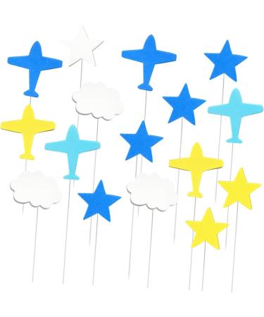 Warmhm 48 Pcs Decor Top Hat Cupcakes Plane Cake Toppers Cloud Cupcake Toppers The Clouds Insert Card Baby As Shownx3pcs mediumx3pcs - Buy Online on SooperMarket.com
