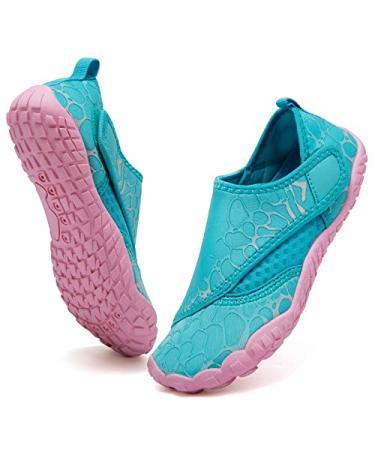 CIOR Kids Boys Girls Water Shoes Comfort Closed-Toe Sport Athletic Sandal Aqua Lightweight Walking Shoes(Toddler/Little Kid/Big Kid) 4 Big Kid 549.light Blue