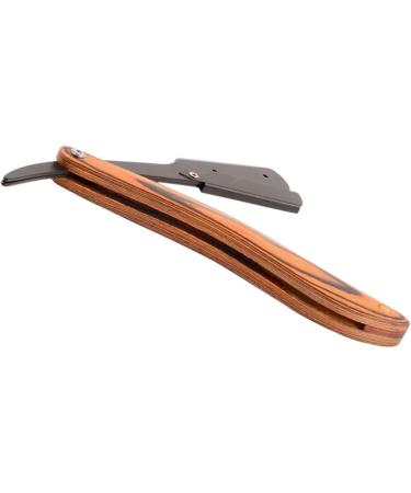Beavorty 4pcs Folding Razor Set - Men's Straight Razors with Wooden Handles | Premium Manual Shaver & Knife Holder | Stainless Steel Blades for a Close Shave - Buy Online on SooperMarket.com