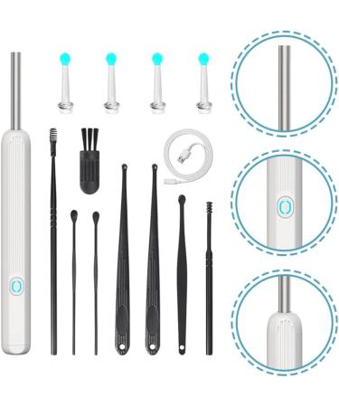 Ear Wax Removal Kit with Camera for Phones - Ear Cleaner Tools Set - White - Buy Online on SooperMarket.com