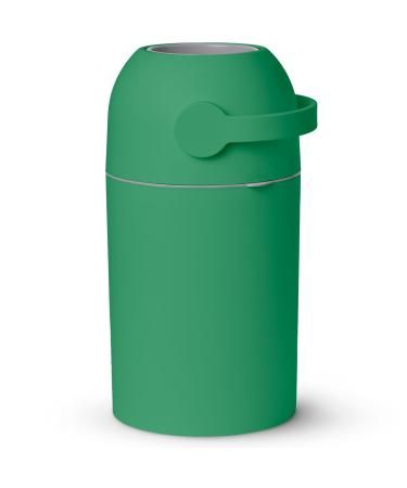 Baby Diaper Pail Patented Odor-Stop System Use Any Garbage Bag One Hand Free Lever Roll of Bag incld (Grass Green)
