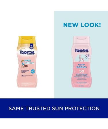 Coppertone Water Babies Sunscreen Lotion SPF 50 8 oz. - Pack of 2 - Buy Online on SooperMarket.com