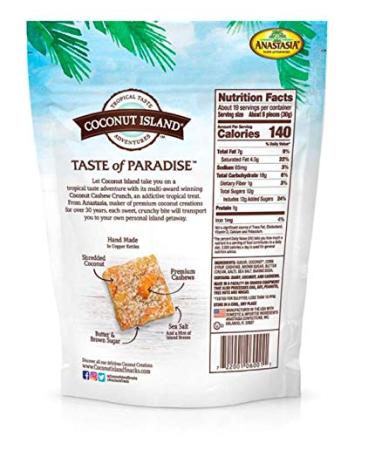 Anastasia Confections Coconut Cashew Crunch 4.5oz - Original Recipe - Buy Online on SooperMarket.com