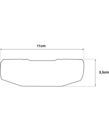AXA Unisex Blueline 50 mm Rear Light - 93961495SC Red LED Compact 10x3x3cm Ideal for Safe Cycling - International Shipping Available - Buy Online on SooperMarket.com