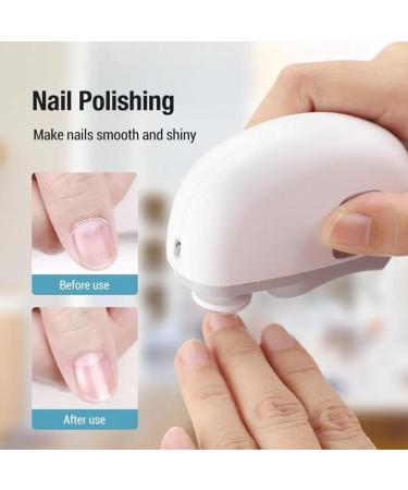 Electric Nail Clipper Grinding and Polishing Multifunctional Portable Automatic Nail Grinder Electric Manicure Tool Easy to Use C White - Buy Online on SooperMarket.com