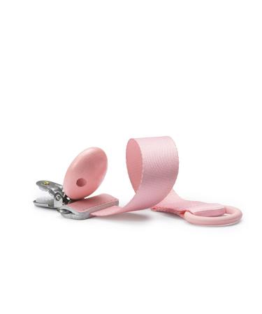 Elodie Details Pacifier Chain 2 Pack - Scandinavian Design for Baby Boys & Girls | Fabric & Wood Clip | Universal Silicone Ring | Autumn Rose & Candy Pink - Buy Online on SooperMarket.com