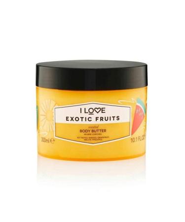 I love exotic fruits scented body butter packed with sheer butter & coconut oil to regenerate & nourish the Skin 85% Naturally derived Ingredient vegan -Friendly - 330ml
