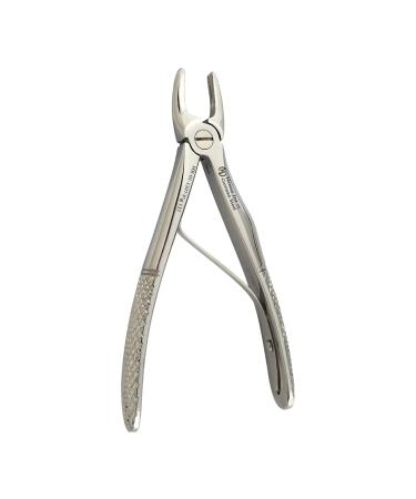 Dental forceps for children's primary teeth (front upper) 12 cm - FIG-137 - Robust dental forceps - Premium German surgical steel (silver)